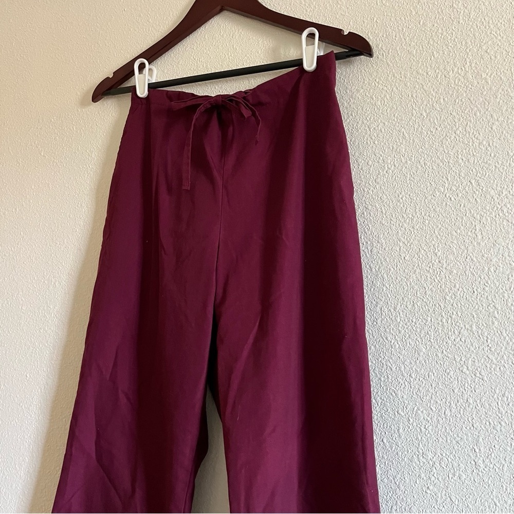 Landau Maroon Scrub Pants Size Small